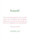 Bedankkaart met grappige illustratie van een plant 3