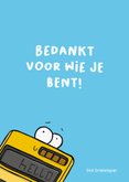 Bedankkaart op jou kun je rekenen rekenmachine 2