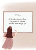 Bedankkaart schoolbord 2