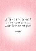 Bedankkaart stank voor dank met scheet latend stinkdier 3