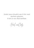 Bedankkaart vintage zacht pastel 3