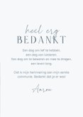 Bedankkaartje communie landschap blauw met goud duifje 3