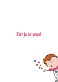Bedankkaartje kusjes hartjes 3