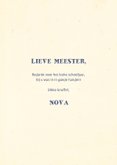 Bedankkaartje meester typografisch met naam en confetti 3