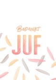 Bedankt juf verf letters 2