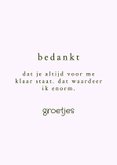 Bedankt voor alles wat je voor me doet 3