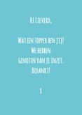 Bedanktkaart jij bent plantaardig grote plant 3