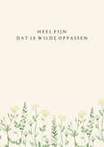 Bedanktkaart veldbloemen 3