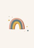 Beterschapkaart met 3D regenboog 2