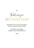 Beterschapskaart bidden god liefde goud hartjes 3