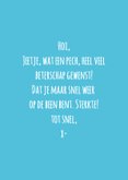 Beterschapskaart een duwtje in de rug rolstoel 3