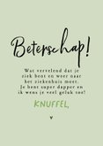 Beterschapskaart kind panda en klavertjes vier 3