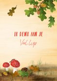 Beterschapskaart met bosdieren en paddestoelen 3