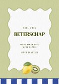 Beterschapskaart met fruit in Italiaanse stijl 3