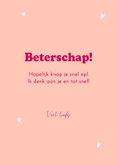 Beterschapskaart met mooie, moderne bos bloemen  3