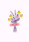 Beterschapskaart met pleister en bloemen 2