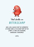 Beterschapskaart operatie nier transplantatie donor 3