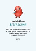Beterschapskaart operatie nier transplantatie donor 3