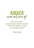 Beterschapskaart opkikkertje bloemetjes kikker dansend 3