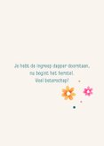Beterschapskaart pleister en bloemen 3