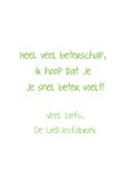 Beterschapskaartje van de Liedjesfabriek 3