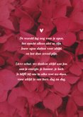 Bidprent herinneringskaart foto hortensia bloemen rood roze 2