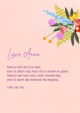 Bloemen boeket in rode vaas 3