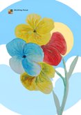 Bosje bloemen voor een zonnige achtergrond 2