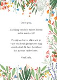 Botanische kleurrijke vaderdag kaart voor hele fijne vader 3