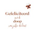 Christelijke felicitatiekaart voor de doop van een baby 3