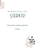 Christelijke kaart met bijbeltekst en droogbloemen 3