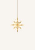 Christelijke kerstkaart ster goud Jezus licht leven 2