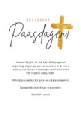 Christelijke paaskaart met rozenkrans - gezegend pasen 3