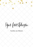 Christelijke trendy kerstkaart Love 3