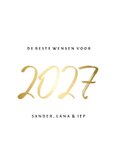Collagekaart stijlvol '2027' goud 3