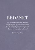 Communie bedankkaart klassieke letters en grote foto 3