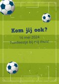 Communie uitnodiging voetbal 2