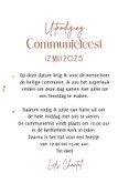 Communiekaart klaproos lijnillustratie foliedruk 3