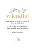 Compliment kaart hart bloemen goud prachtig 3