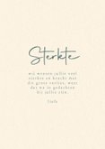 Condoleance kaart met witte aquarel roos 3