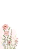 Condoleancekaart bloemen in pastelkleurtjes 2