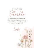 Condoleancekaart bloemen in pastelkleurtjes 3