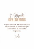 Condoleancekaart hout sterkte en kracht volwassene 3