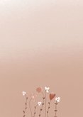 Condoleancekaart met beige bloemen 2