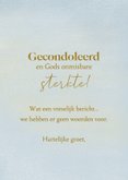 Condoleancekaart met Goede Herder en schapen 3
