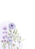 Condoleancekaart paarse veldbloemen 2