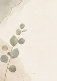 Condoleancekaart 'sterkte' met mooie eucalyptus tak 2