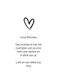 Condoleancekaart - Voor elke traan een kus 3