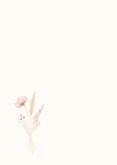 Condoleancekaartje met roze droogbloemen 2