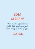 Coole felicitatiekaart met ventilator en vlaggetjes 3